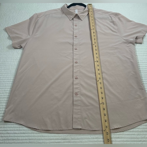 Stylus Pale Pink Casual Button Down Shirt Relaxed Fit. Size XXL. - Picture 6 of 8